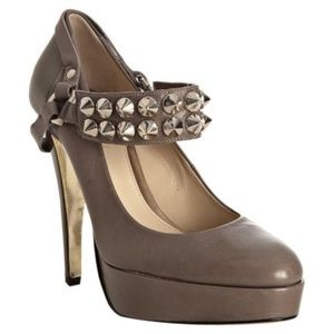 Be&D "Richmond" Studded Platform Pumps Heels